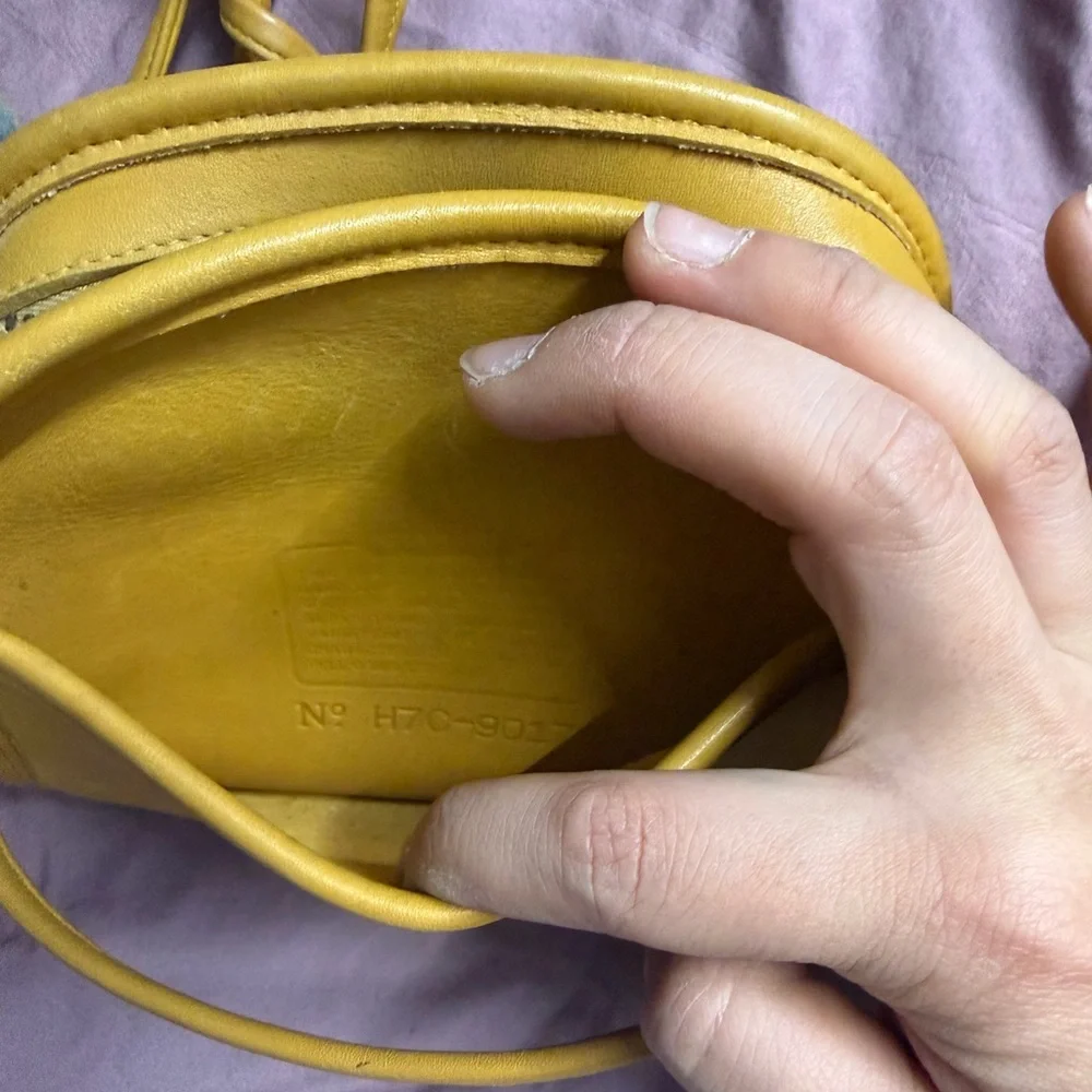 Coach Yellow Leather Crossbody Bag - Picture 5 of 6